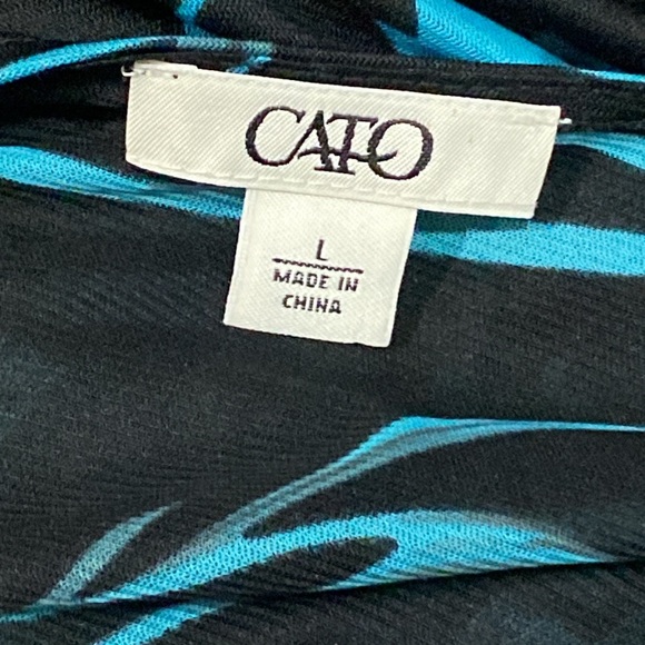 Cato Sheer Floral Top L - Picture 2 of 2